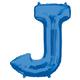 34in Blue Letter Balloon (J)